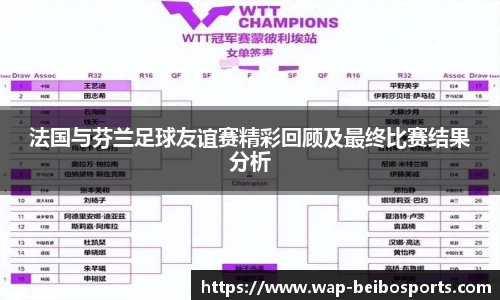 法国与芬兰足球友谊赛精彩回顾及最终比赛结果分析