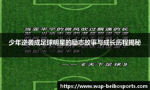 少年逆袭成足球明星的励志故事与成长历程揭秘